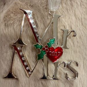 Lenox Mr & Mrs 2017 Christmas Ornament
